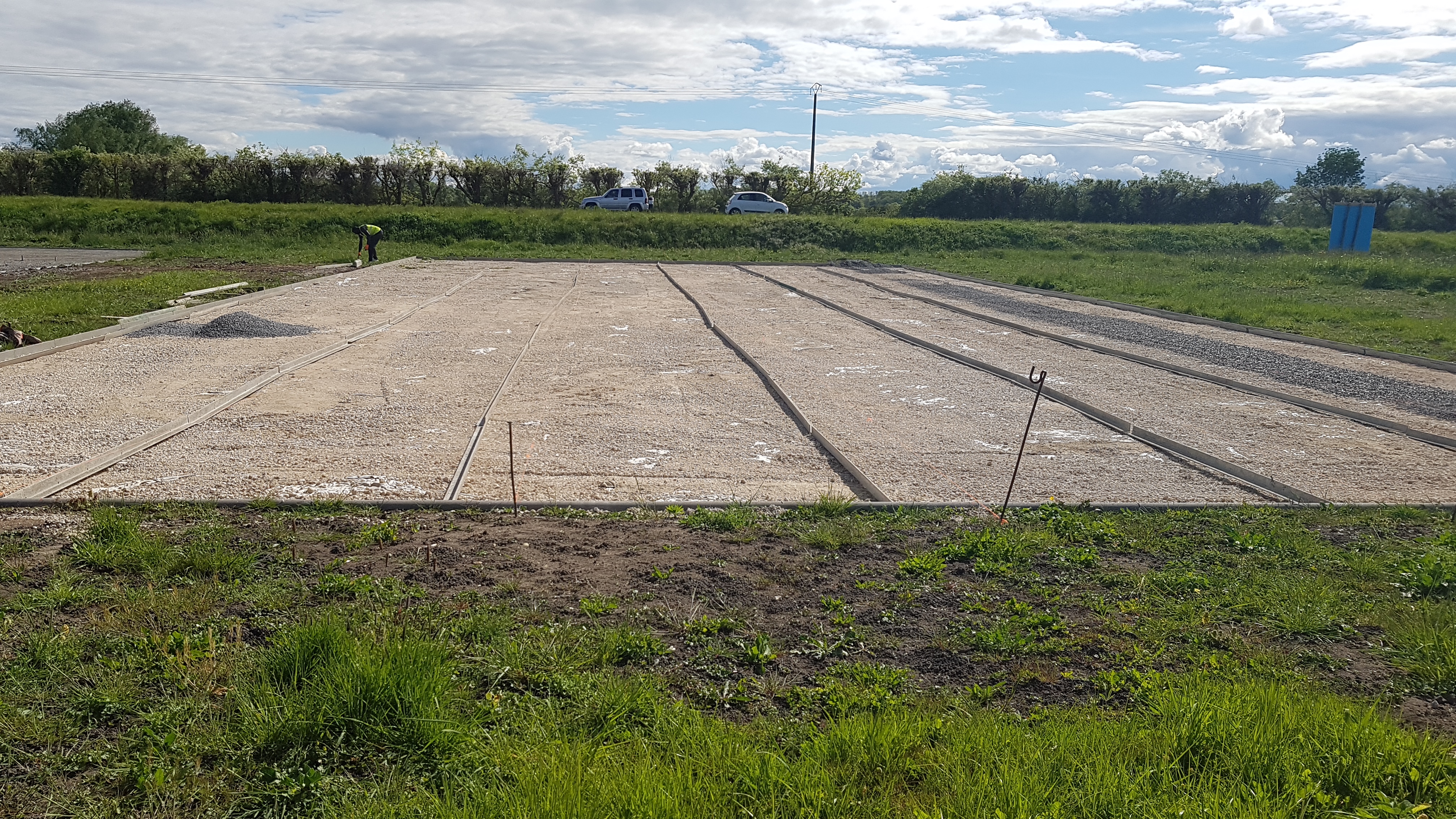 Tennis en béton poreux