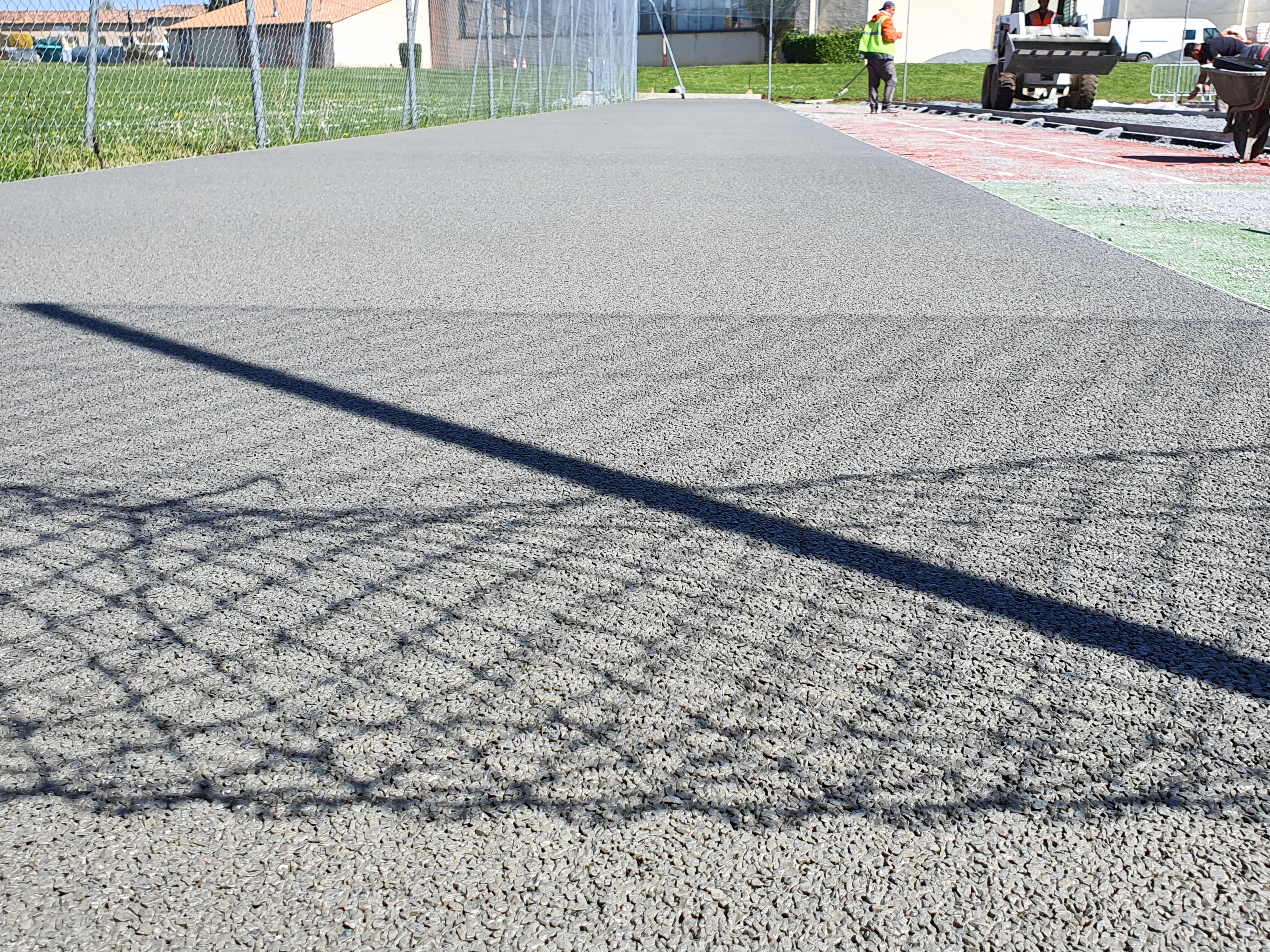  coulage du béton poreux en cours